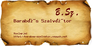 Barabás Szalvátor névjegykártya